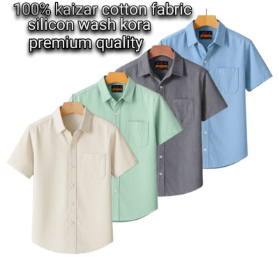 Kaizar cotton premium quality  shirt 4 pcs combo pack