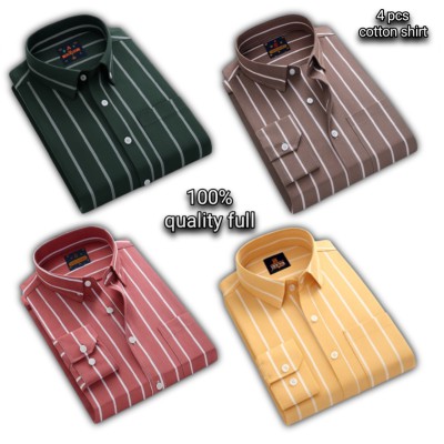 4 pcs premium cotton shirt