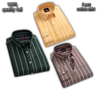 প্রিমিয়াম কোয়ালিটি ফর্মাল শার্ট 100% 3 পিস কম্বো প্যাক