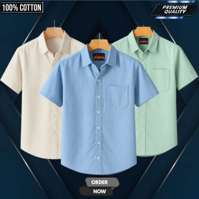 Kaizar cotton premium quality  shirt 3 pcs combo pack