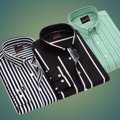 3 pcs premium cotton shirt